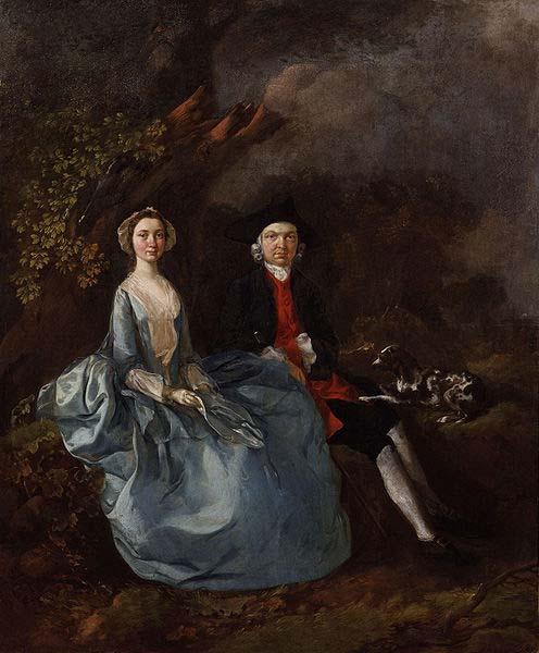 Thomas Gainsborough Portrait of Sarah Kirby and John Joshua Kirby oil painting image